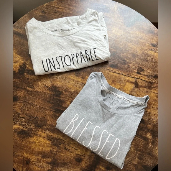 BUNDLE: Rae Dunn | women’s t-shirts (2). Size: XL - Picture 2 of 13